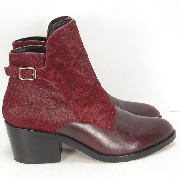 ALEXANDER WANG CARA CALF HAIR LEATHER BOOTIES 37 - Picture 3 of 8